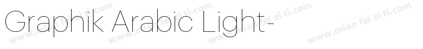 Graphik Arabic Light字体转换